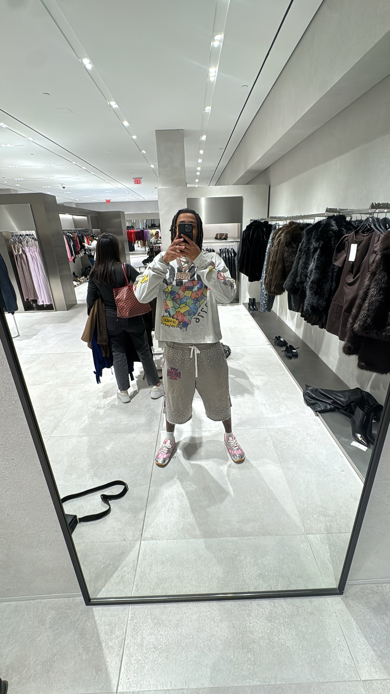 PINK RHINESTONE SWEATS