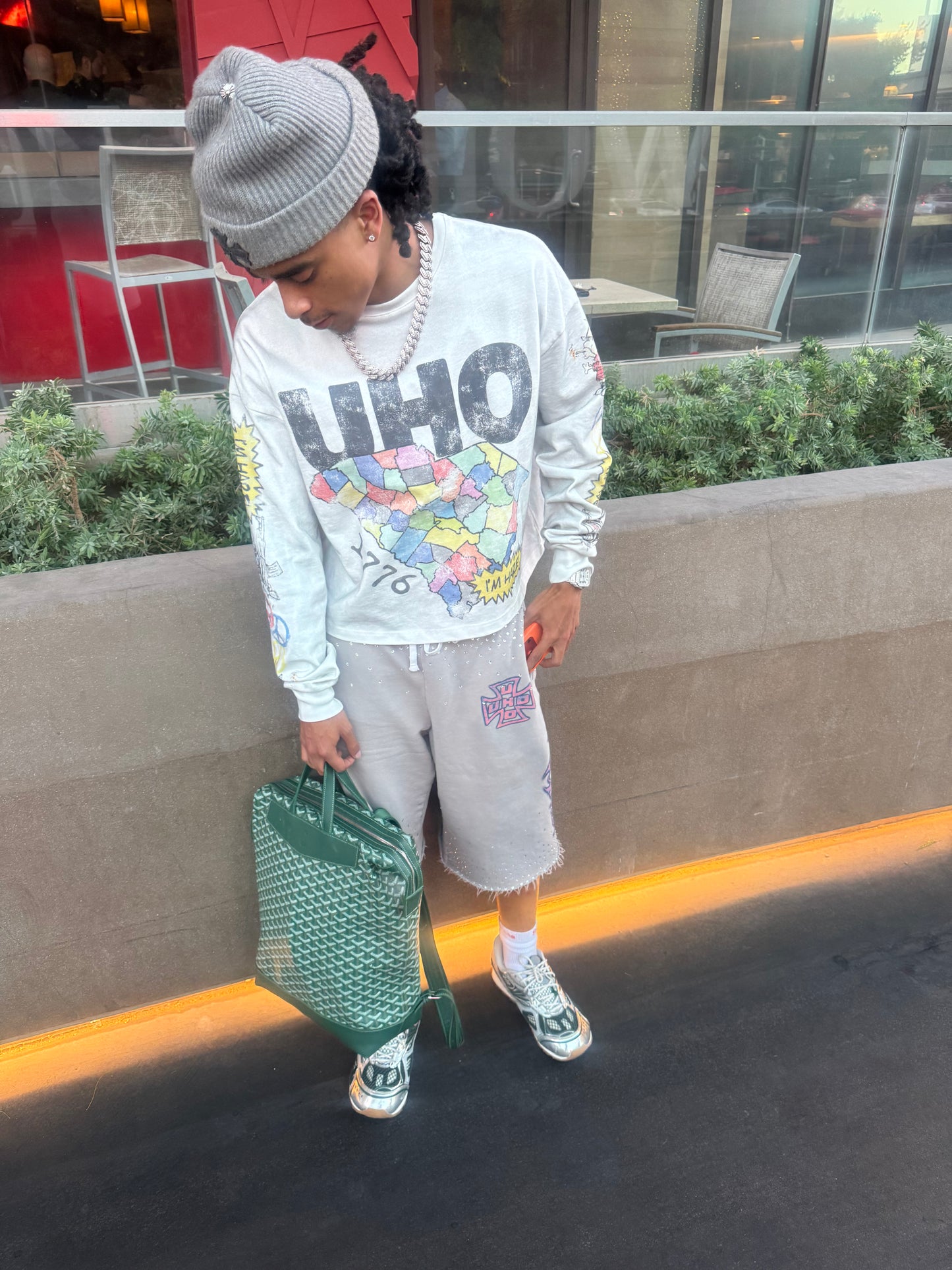 PINK RHINESTONE SWEATS