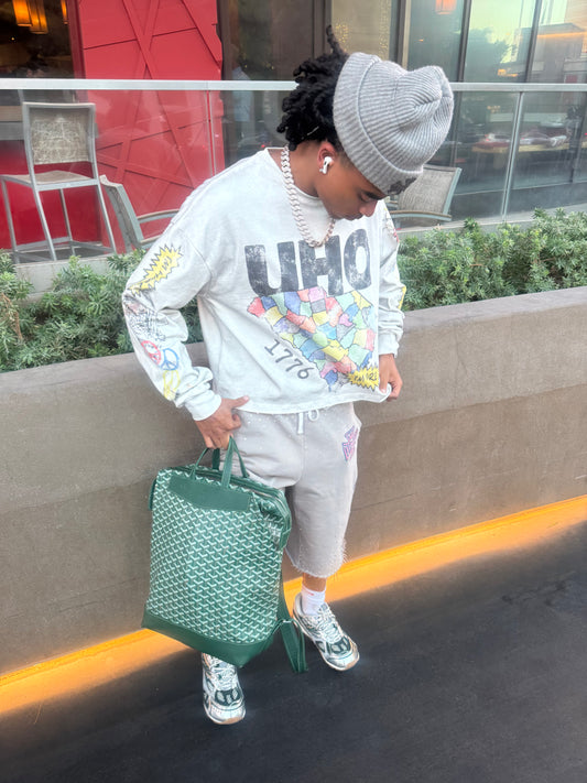 PINK RHINESTONE SWEATS